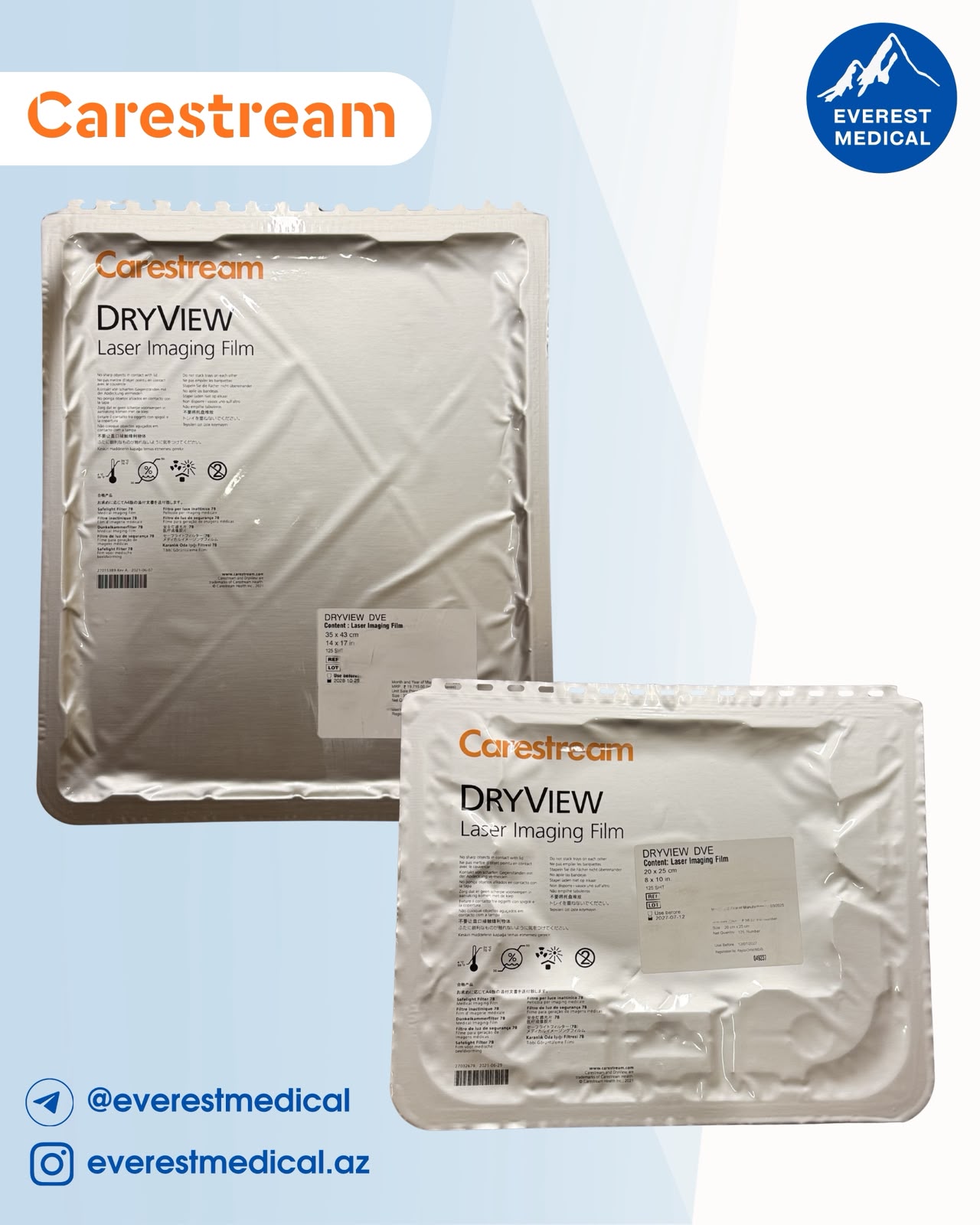 Carestream Lazer Görüntüləmə Filmi- 35*43 N125