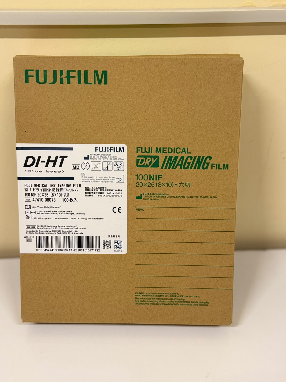 FUJIFILM Termal Lazer görüntüləmə filmi DI-HT 20*25 N100