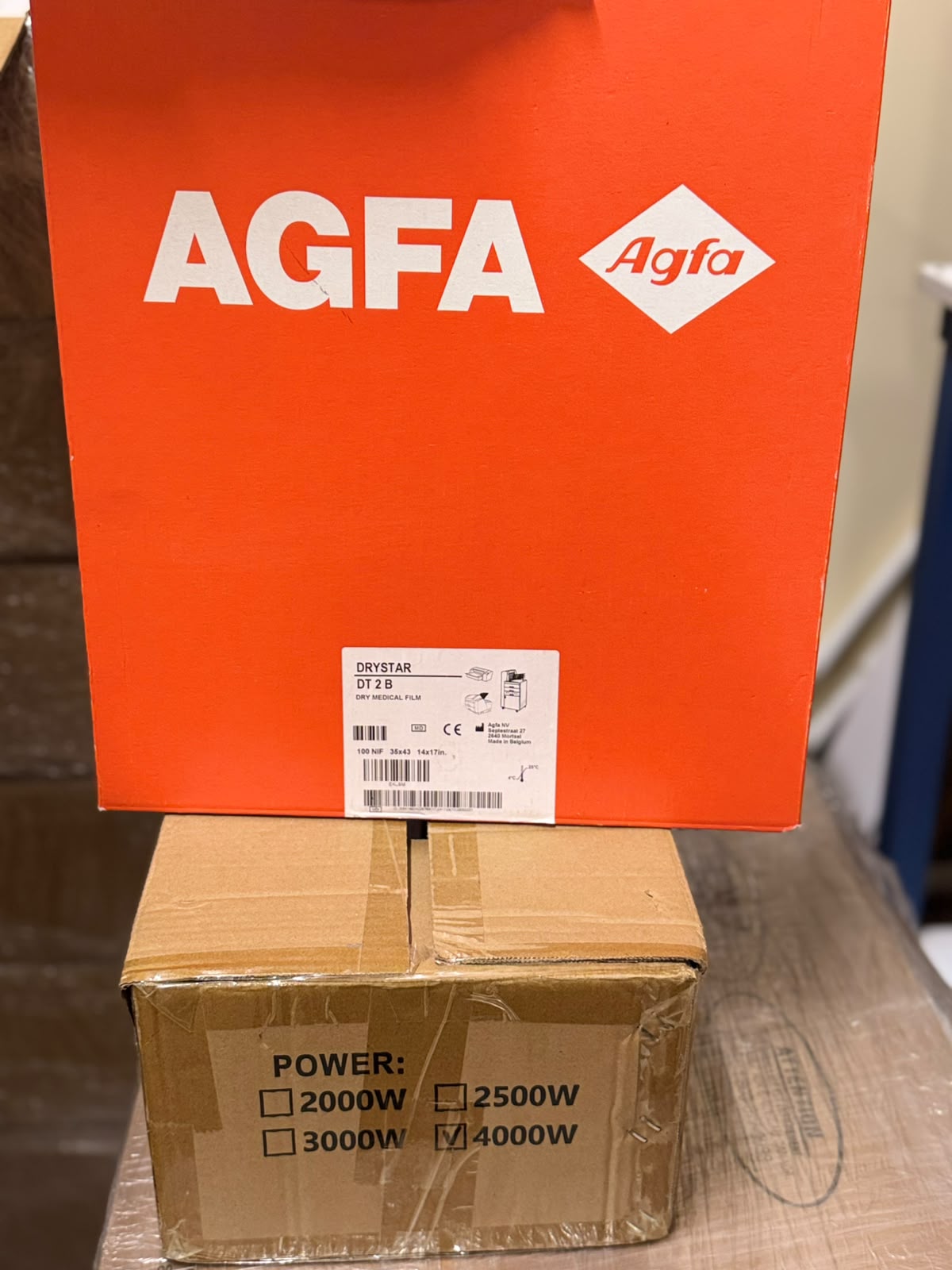Agfa DT2B Lazer götüntüləmə filmi- 35*43 N100